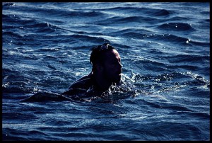 Swimming the Solent for Lewis Mighty